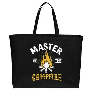 Master Of The Campfire Camping & Outdoors Gift Cotton Canvas Jumbo Tote