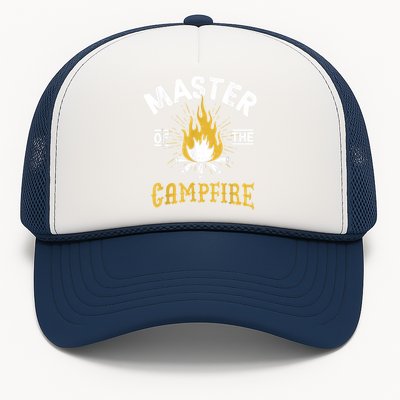 Master Of The Campfire Camping & Outdoors Gift Trucker Hat