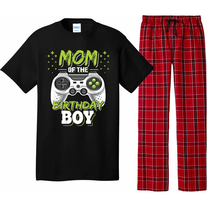 Mom Of The Birthday Boy Matching Video Gamer Birthday Party Pajama Set