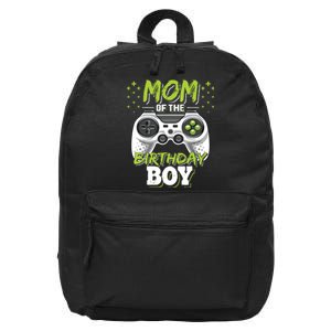 Mom Of The Birthday Boy Matching Video Gamer Birthday Party 16 in Basic Backpack