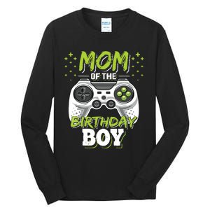 Mom Of The Birthday Boy Matching Video Gamer Birthday Party Tall Long Sleeve T-Shirt