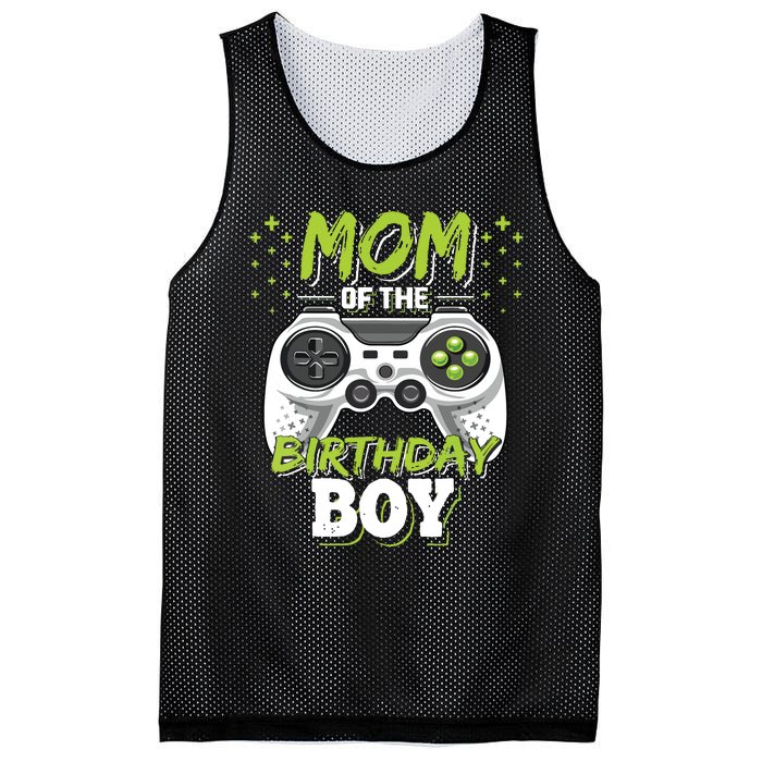 Mom Of The Birthday Boy Matching Video Gamer Birthday Party Mesh Reversible Basketball Jersey Tank