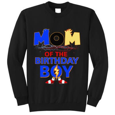 Mom Of The Birthday Boy Hedgehog Family Party Decorations Sweatshirt