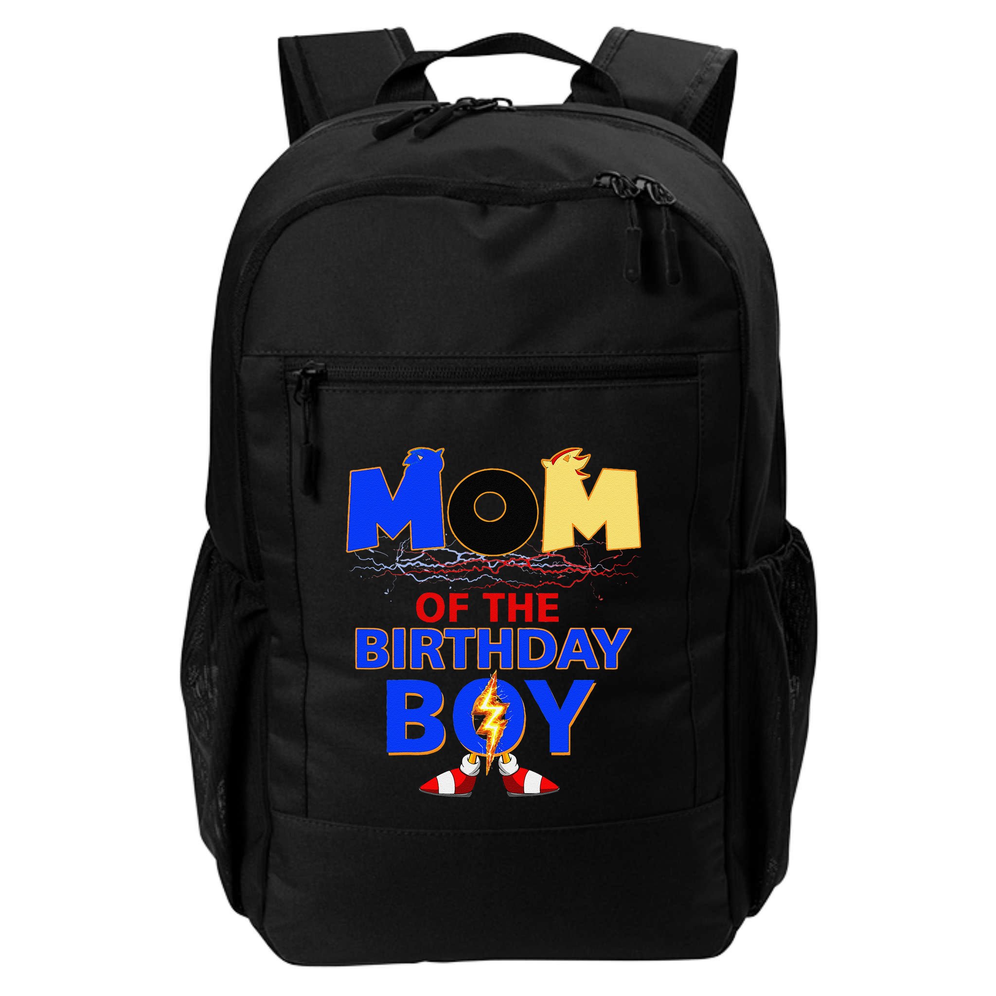 Mom Of The Birthday Boy Hedgehog Family Party Decorations Backpack