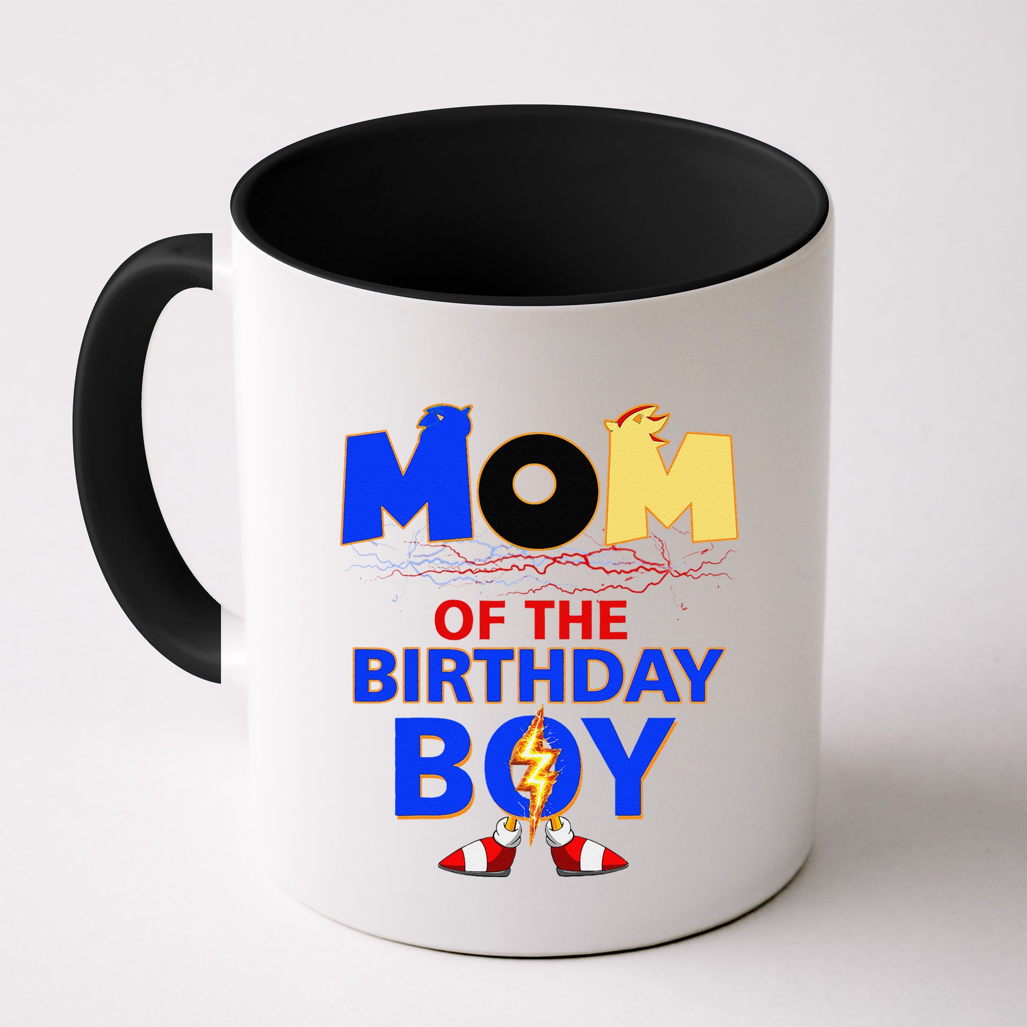Mom Of The Birthday Boy Hedgehog Family Party Decorations Mug