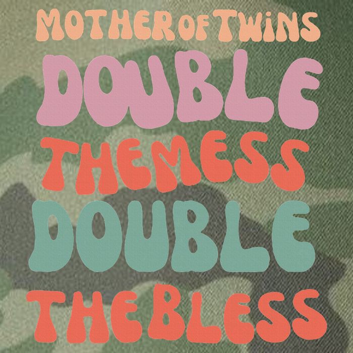 Mother Of Twins Double The Mess Double The Bless Funny Legacy Tie Dye Trucker Hat
