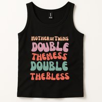 Mother Of Twins Double The Mess Double The Bless Funny Tank Top