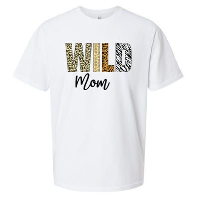 Mom of The Wild One Zoo Birthday Safari Jungle Animal Sueded Cloud Jersey T-Shirt