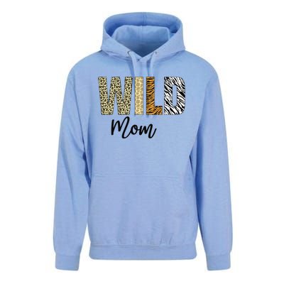 Mom of The Wild One Zoo Birthday Safari Jungle Animal Unisex Surf Hoodie