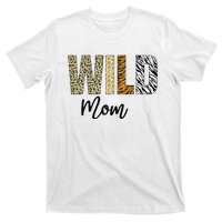 Mom of The Wild One Zoo Birthday Safari Jungle Animal T-Shirt