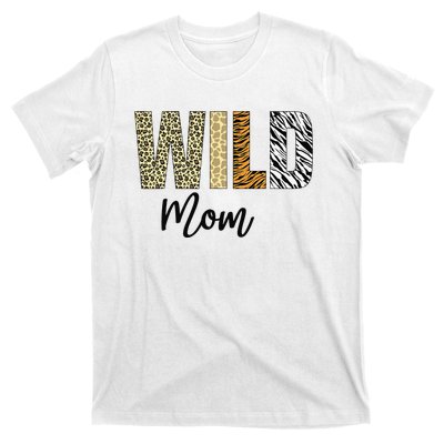 Mom of The Wild One Zoo Birthday Safari Jungle Animal T-Shirt