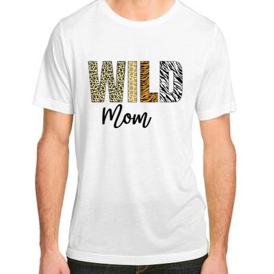 Mom of The Wild One Zoo Birthday Safari Jungle Animal Adult ChromaSoft Performance T-Shirt