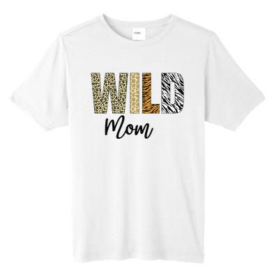 Mom of The Wild One Zoo Birthday Safari Jungle Animal Tall Fusion ChromaSoft Performance T-Shirt