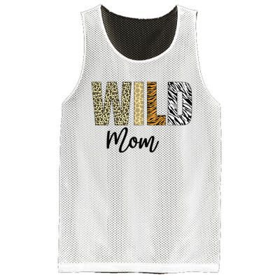 Mom of The Wild One Zoo Birthday Safari Jungle Animal Mesh Reversible Basketball Jersey Tank