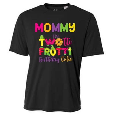 Mommy Of the Twotti Frutti Mom Birthday Party Cooling Performance Crew T-Shirt