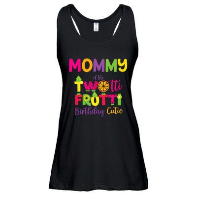 Mommy Of the Twotti Frutti Mom Birthday Party Ladies Essential Flowy Tank