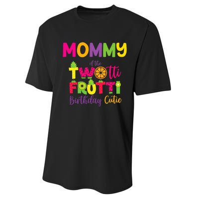 Mommy Of the Twotti Frutti Mom Birthday Party Performance Sprint T-Shirt