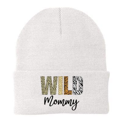 Mommy of The Wild One Zoo Birthday Safari Jungle Animal Beanie