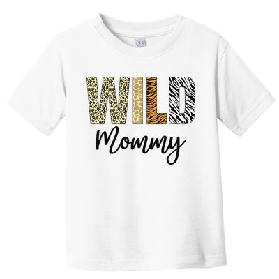 Mommy of The Wild One Zoo Birthday Safari Jungle Animal Toddler T-Shirt