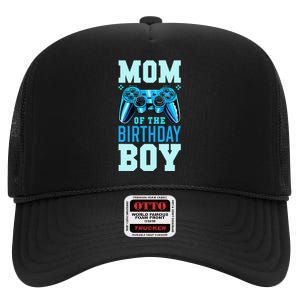 Mom of the Birthday Matching Video Gamer Birthday Party High Crown Mesh Back Trucker Hat