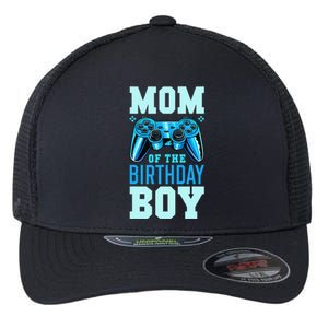 Mom of the Birthday Matching Video Gamer Birthday Party Flexfit Unipanel Trucker Cap