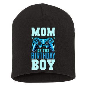 Mom of the Birthday Matching Video Gamer Birthday Party Short Acrylic Beanie