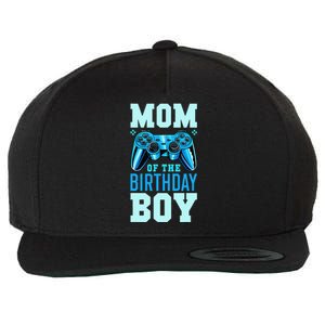 Mom of the Birthday Matching Video Gamer Birthday Party Wool Snapback Cap