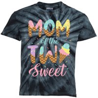 Mom of the Two Sweet Birthday Ice Cream Lovers 2nd Kids Tie-Dye T-Shirt