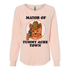 Mayor Of Tummy Ache Town Womens California Wash Sweatshirt