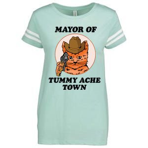 Mayor Of Tummy Ache Town Enza Ladies Jersey Football T-Shirt