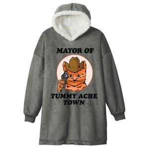 Mayor Of Tummy Ache Town Hooded Wearable Blanket