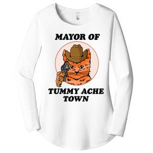 Mayor Of Tummy Ache Town Women's Perfect Tri Tunic Long Sleeve Shirt