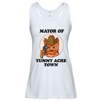 Mayor Of Tummy Ache Town Ladies Essential Flowy Tank