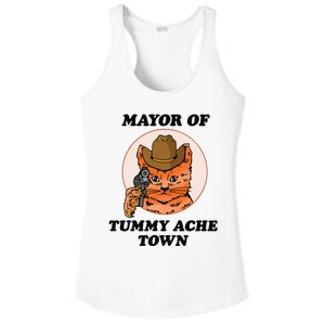 Mayor Of Tummy Ache Town Ladies PosiCharge Competitor Racerback Tank