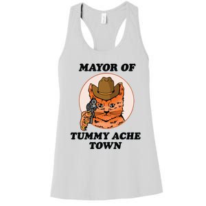 Mayor Of Tummy Ache Town Women's Racerback Tank