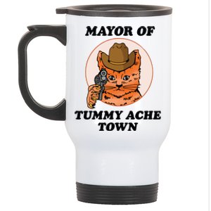 Mayor Of Tummy Ache Town Stainless Steel Travel Mug