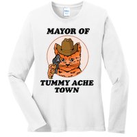 Mayor Of Tummy Ache Town Ladies Long Sleeve Shirt