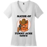 Mayor Of Tummy Ache Town Women's V-Neck T-Shirt