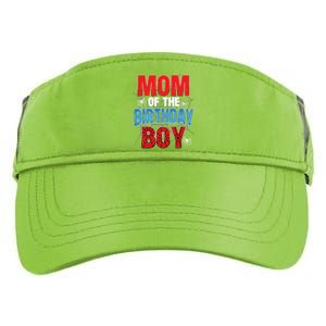 Mom Of The Birthday Boy Matching Family Spider Web Adult Drive Performance Visor