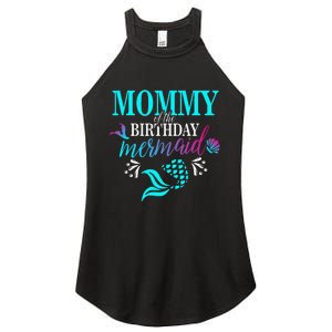 Mommy Of The Birthday Mermaid Matching Family Women's Perfect Tri Rocker Tank