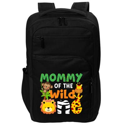 Mommy Of The Wild One Zoo Theme Bday Safari Jungle Animals Impact Tech Backpack