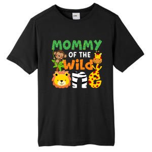 Mommy Of The Wild One Zoo Theme Bday Safari Jungle Animals Tall Fusion ChromaSoft Performance T-Shirt