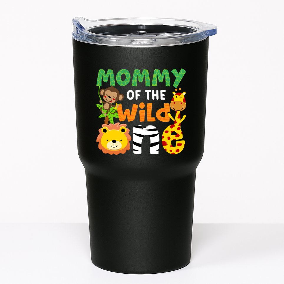 Mommy Of The Wild One Zoo Theme Bday Safari Jungle Animals Tumbler