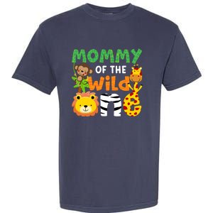 Mommy Of The Wild One Zoo Theme Bday Safari Jungle Animals Garment-Dyed Heavyweight T-Shirt