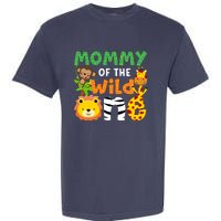 Mommy Of The Wild One Zoo Theme Bday Safari Jungle Animals Garment-Dyed Heavyweight T-Shirt