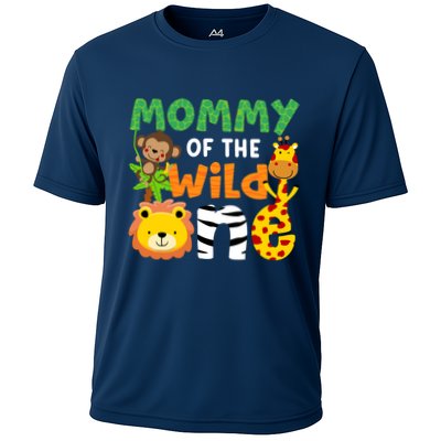 Mommy Of The Wild One Zoo Theme Bday Safari Jungle Animals Performance Shirt