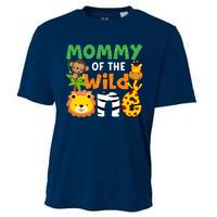 Mommy Of The Wild One Zoo Theme Bday Safari Jungle Animals Cooling Performance Crew T-Shirt