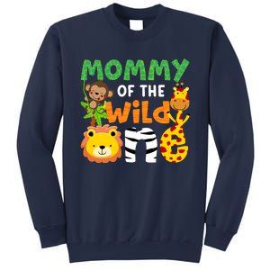 Mommy Of The Wild One Zoo Theme Bday Safari Jungle Animals Sweatshirt