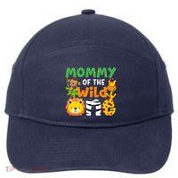 Mommy Of The Wild One Zoo Theme Bday Safari Jungle Animals 7-Panel Snapback Hat