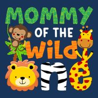 Mommy Of The Wild One Zoo Theme Bday Safari Jungle Animals 16 in Basic Backpack